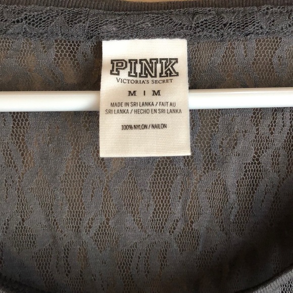 Pink Victoria’s Secret lace top M - Picture 2 of 2